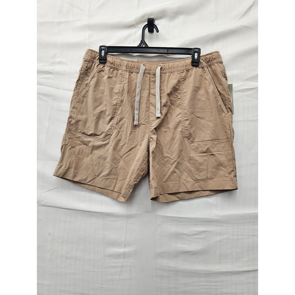 Goodfellow & Co Mens Utility Shorts Brown Cotton Blend Casual Size Large